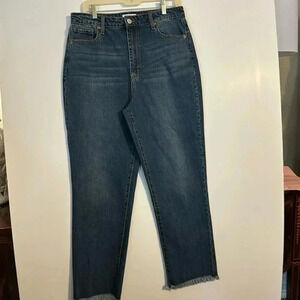 Juicy couture blue jeans,NWT SZ 32 Venice dark wash frayed hem